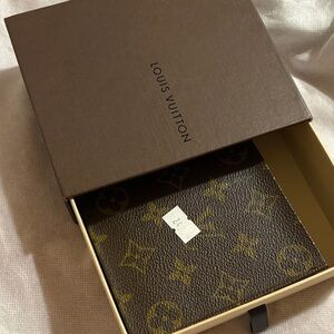 Louis Vuitton Black and Gold Monogram Card Holder